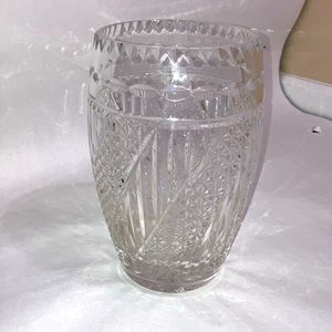 10” Glass Barrel Vase Harlstones by Royal Doulton